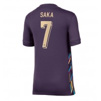 Echipament fotbal Anglia Bukayo Saka #7 Tricou Deplasare European 2024 pentru femei maneca scurta